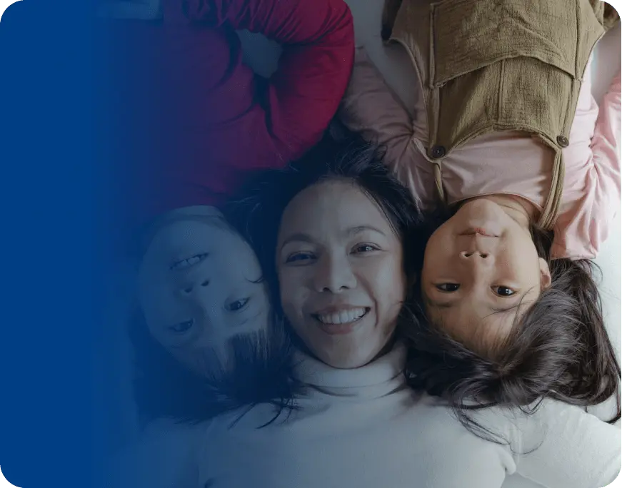 Family laying down
